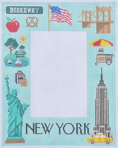 click here to view larger image of New York Picture Frame (hand painted canvases)