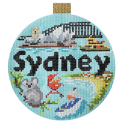click here to view larger image of Travel Round - Sydney (hand painted canvases)
