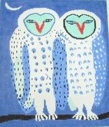 click here to view larger image of Twin Owls (hand painted canvases)