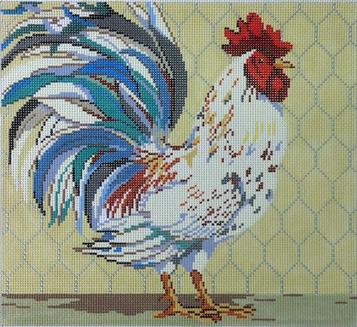 click here to view larger image of Rooster Wire (hand painted canvases)