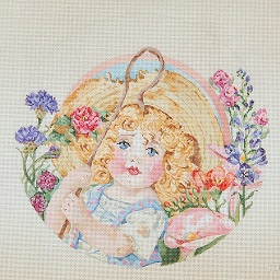 click here to view larger image of Little Bo Peep Circular (hand painted canvases)