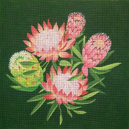 click here to view larger image of Giant Protea (hand painted canvases)