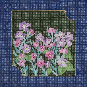 click here to view larger image of Dianthus And Hepatica (hand painted canvases)