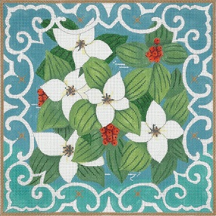 click here to view larger image of Dwarf Dogwood (hand painted canvases)