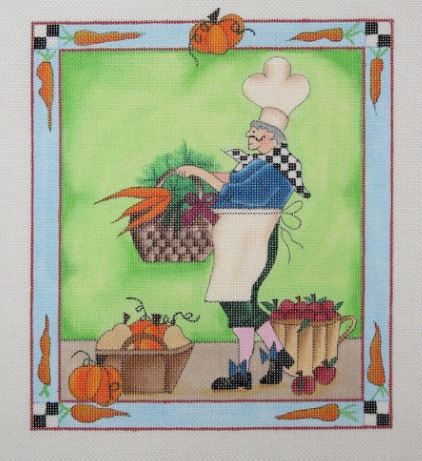click here to view larger image of Vegetable Chef, The (hand painted canvases)