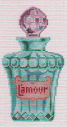 click here to view larger image of L'amour Perfume Bottle (hand painted canvases)