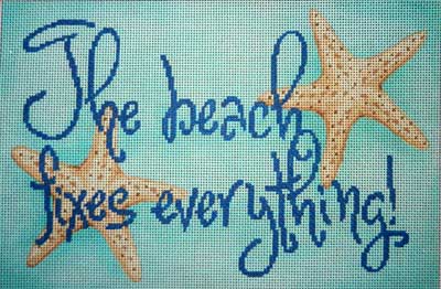 click here to view larger image of The Beach Fixes Everything (hand painted canvases)