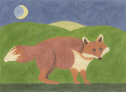 click here to view larger image of Fox at Night (hand painted canvases)