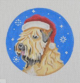 click here to view larger image of Wheaten Terrier Santa (hand painted canvases)