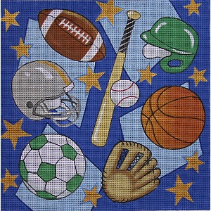 click here to view larger image of Sports Blast (hand painted canvases)