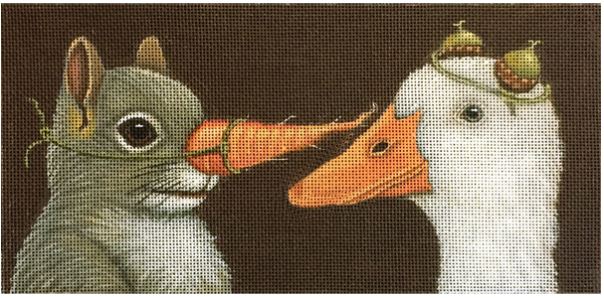 click here to view larger image of Carrot Nose and Duck (hand painted canvases)