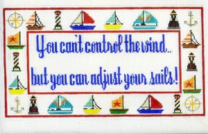 click here to view larger image of You can't control the wind  (hand painted canvases)