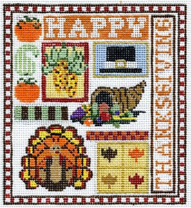 click here to view larger image of Thanksgiving Sampler (hand painted canvases)
