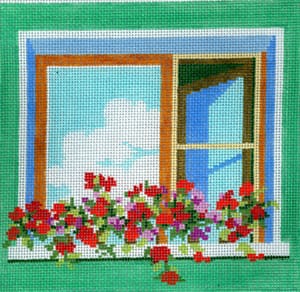 click here to view larger image of Window - Cloud (hand painted canvases)