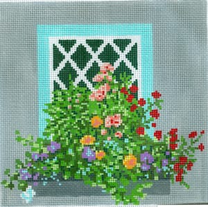 click here to view larger image of Window - English Cottage (hand painted canvases)