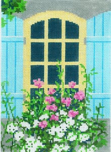 click here to view larger image of Window - Cottage by the Sea (hand painted canvases)