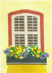 click here to view larger image of Window - Sunny Flowers (hand painted canvases)