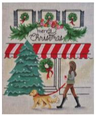 click here to view larger image of Christmas Shopping (hand painted canvases)
