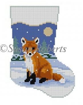click here to view larger image of Baby Fox mini sock (hand painted canvases)