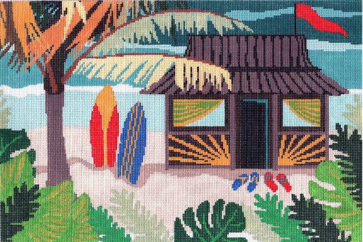 click here to view larger image of Tiki Hut  (hand painted canvases)