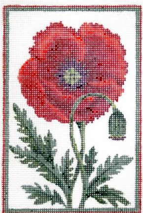 click here to view larger image of Belgium Poppy (hand painted canvases)