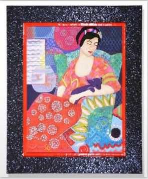 click here to view larger image of Bohemian Beauty w/Stitch Guide (hand painted canvases)