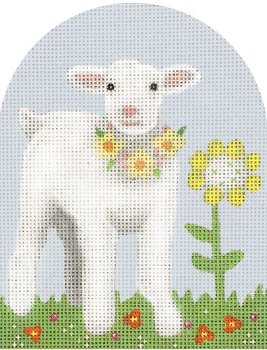 click here to view larger image of Baby Lamb Dome (hand painted canvases)