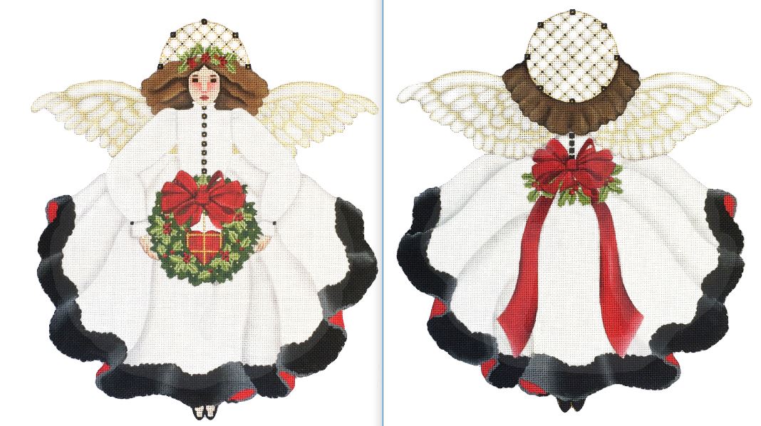 click here to view larger image of White Angel - Two-Sided  (hand painted canvases)