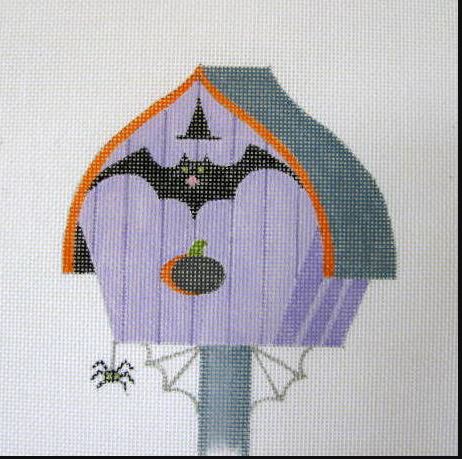 click here to view larger image of October - Haunted Birdhouse (hand painted canvases)