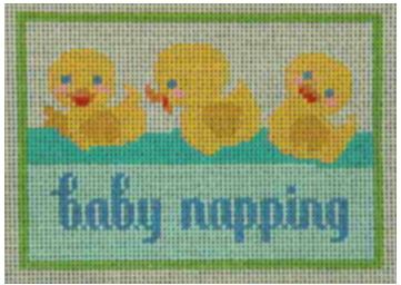click here to view larger image of Baby Napping - Ducks (hand painted canvases)
