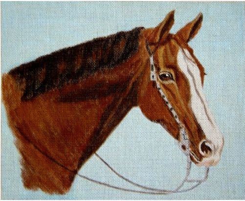 click here to view larger image of Western Brown Horse (hand painted canvases)