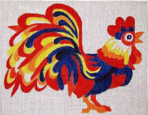 click here to view larger image of Rooster - Multi Color (hand painted canvases)