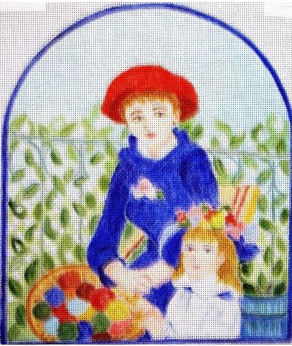 click here to view larger image of Woman and Child - Small (hand painted canvases)