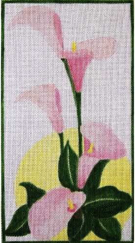click here to view larger image of Pink Calla Lillies (hand painted canvases)