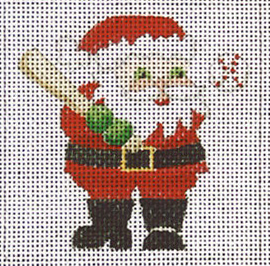 click here to view larger image of Baseball Santa  (hand painted canvases)