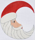 click here to view larger image of Santa in the Moon   (hand painted canvases)