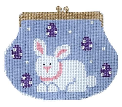 click here to view larger image of Bunny Purse with Stitch Guide (hand painted canvases)