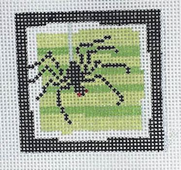 click here to view larger image of Spiders - Green (hand painted canvases)