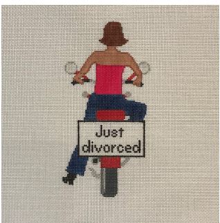 click here to view larger image of Just Divorced (hand painted canvases)