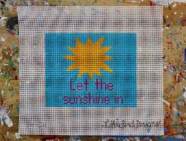 click here to view larger image of Let the Sunshine In (hand painted canvases)