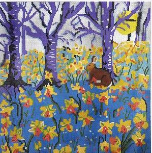 click here to view larger image of Daffodil Woods (hand painted canvases)