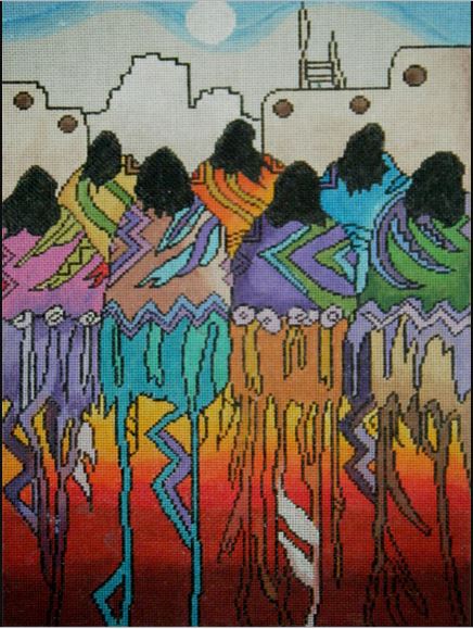 click here to view larger image of Tribal Roots (hand painted canvases)
