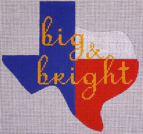 click here to view larger image of Big & Bright - Texas State Ornament (hand painted canvases)