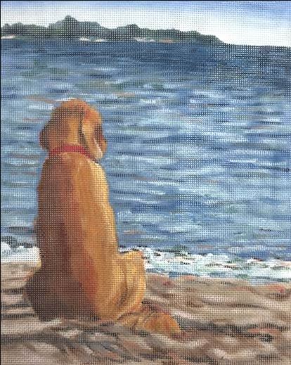click here to view larger image of Wet Dog (hand painted canvases)