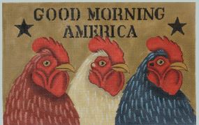 click here to view larger image of Good Morning America (hand painted canvases)