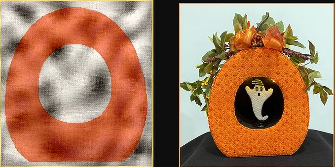 click here to view larger image of Pumpkin Diorama (hand painted canvases)