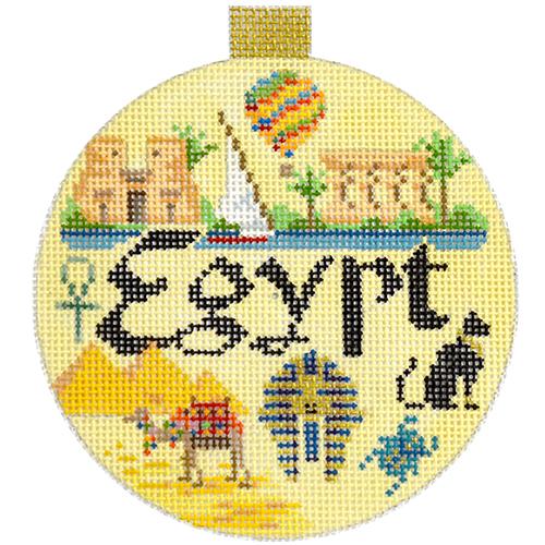 click here to view larger image of Travel Round - Egypt (hand painted canvases)