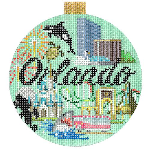 click here to view larger image of Travel Round - Orlando (hand painted canvases)