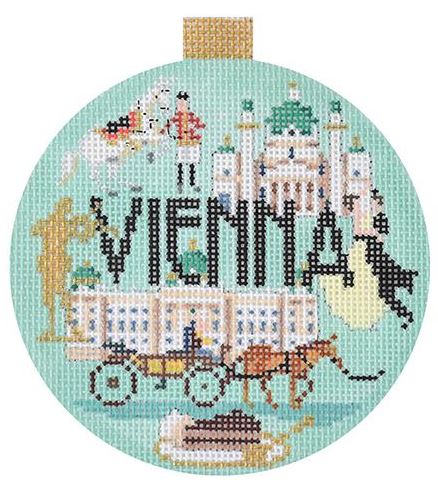 click here to view larger image of Travel Round - Vienna (hand painted canvases)