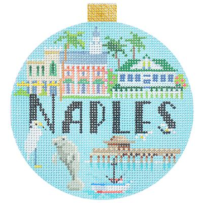 click here to view larger image of Travel Round - Naples (hand painted canvases)